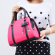 Fashion women's bag 2024 spring and summer new style small fresh bow handbag single shoulder crossbody women's casual shell bag