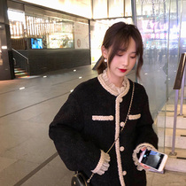 Sandro Duffy small fragrant wind short coat female spring and autumn loose tweed Korean temperament cardigan top