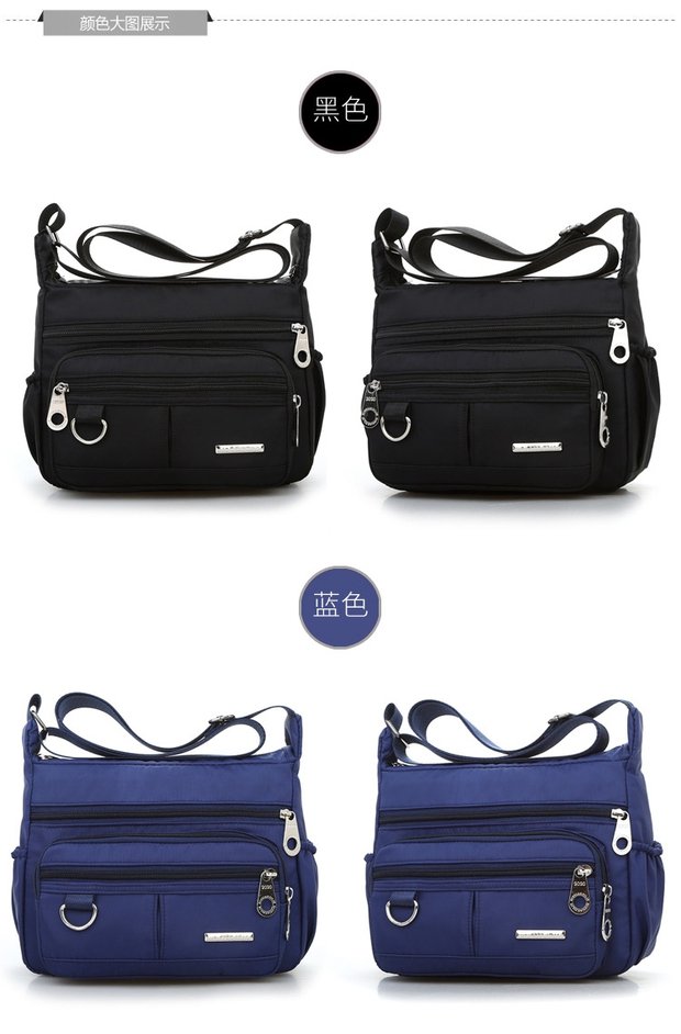 2018 phụ nữ trung niên mới túi xách nữ túi nylon oxford túi đeo vai Messenger túi chống nước túi mẹ túi công sở nữ