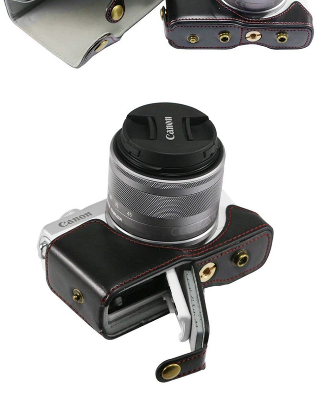 Túi đựng máy ảnh đơn micro của Canon EOS M50 Bao da đặc biệt bao gồm túi đựng máy ảnh M5 M100 M6 retro KISS M - Phụ kiện máy ảnh kỹ thuật số