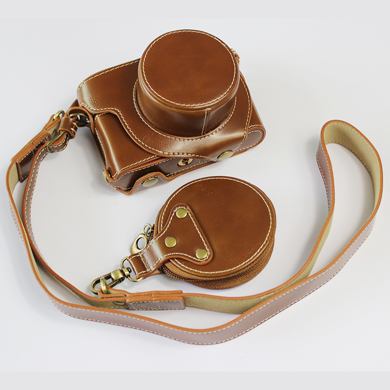 Leica Camera Bag TYP109 Leica D-LUX7 Special Leather Sheath Protective Sheath Retro Accessories Shoulder Strap Accessories Bag