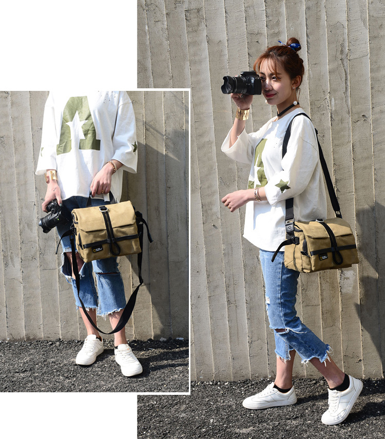 Applicable Canon EOS R 5D3 5D4 Single eye camera Pack 6DII Sony A7R4 A9 Photobag Leisure single shoulder