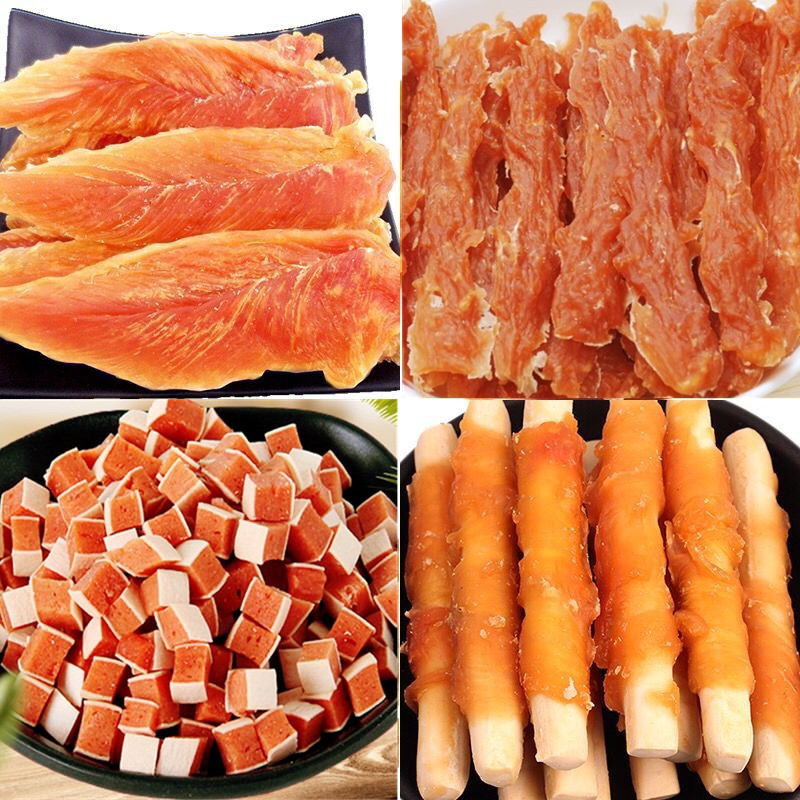 Dog snacks chicken dry grindle dog resistant to bite puppies Big small canine teddy pet supplies training dog snacks reward