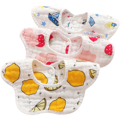 Детский мультяшный марлевый слюнявчик для новорожденных для младенца, нагрудник