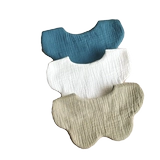 Демисезонный хлопковый марлевый нагрудник, детский мягкий слюнявчик для еды, хорошо впитывает воду