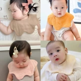 Демисезонный хлопковый марлевый нагрудник, детский мягкий слюнявчик для еды, хорошо впитывает воду