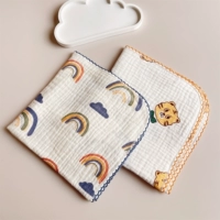 Радужная галстук-бабочка, носовой платок, 2 шт