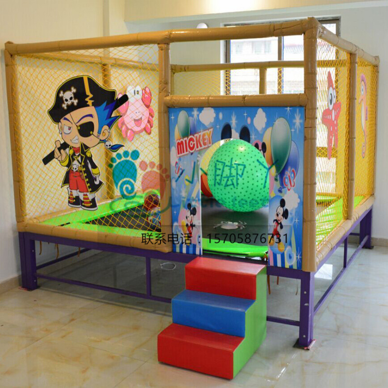 New Children Indoor Trampoline Large Kindergarten Trampoline Trampoline Outdoor Square Trampoline Trampoline Multifunction Barrier Trampoline Trampoline