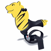 New childrens rocking horse kindergarten rocking music park district high-end PV rocking horse childrens elastic spring rocking horse