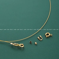 Браслет из жемчуга, ожерелье, набор материалов, стальная проволка с аксессуарами ручной работы с бусинами, золото 14 карат, «сделай сам»