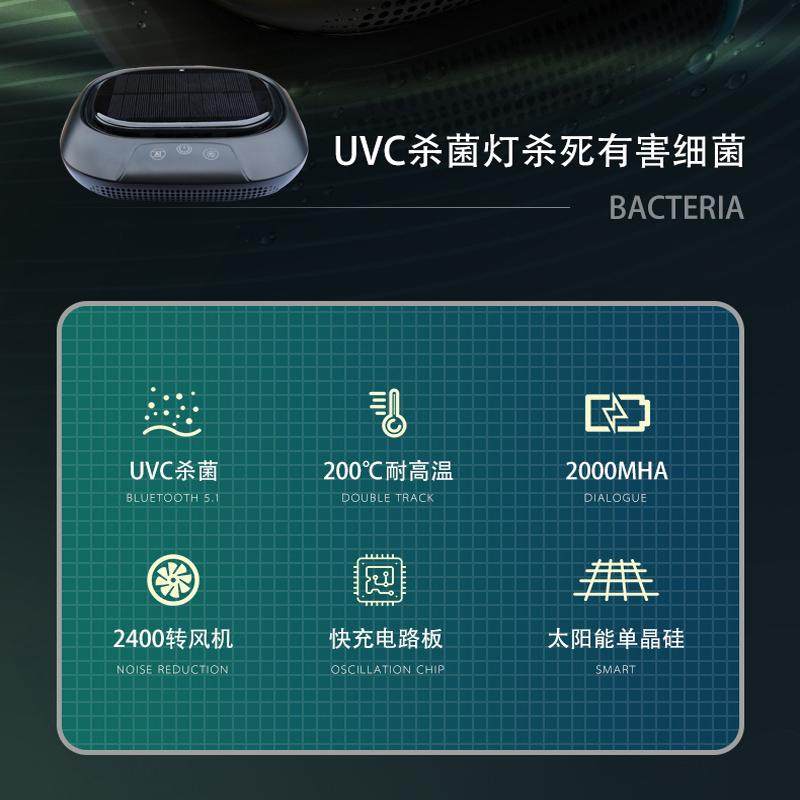 4S Original Direct Sales Solar Air Oxygen Bar Machine Sterilization, Aldehyde Removal, Odor Removal, Dust Car Air Purifier