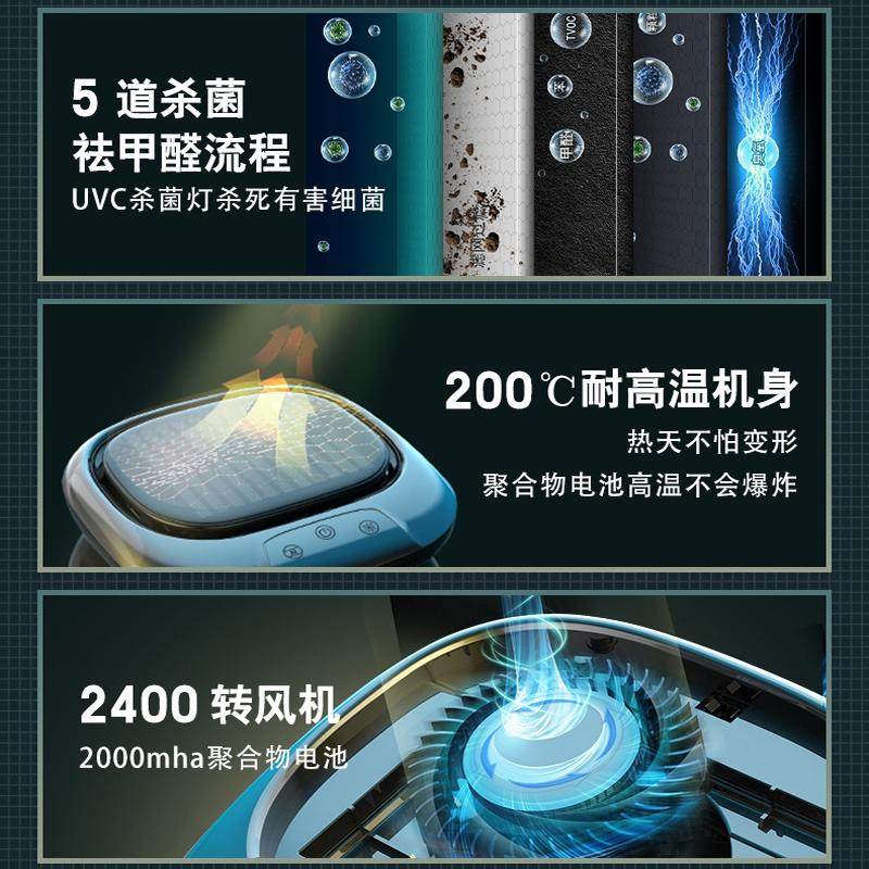 4S Original Direct Sales Solar Air Oxygen Bar Machine Sterilization, Aldehyde Removal, Odor Removal, Dust Car Air Purifier
