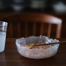 Glazed creative handmade crystal glass glass glass water storage plate pot fruit plate Japanese non-Japanese