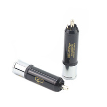 -0152Ag silver-plated fever speaker RCA signal line lotus plug audio signal line plug