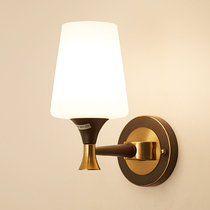 American retro wall lamp living room background wall lamp bedroom bedside lamp aisle porch Nordic Chinese toilet bathroom