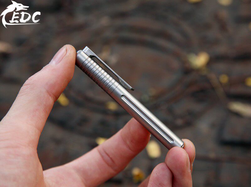Mini Taktischer Stift Tc4 Titanlegierung Metall Handschrift Unterschrift Stift Edc Ausgestattet Mit Zurück Clip Outdoor Kampf Schutz Werkzeug – Detail 14
