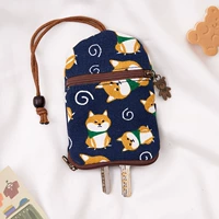 Темно-синий нагрудник для собаки с двойной молнией