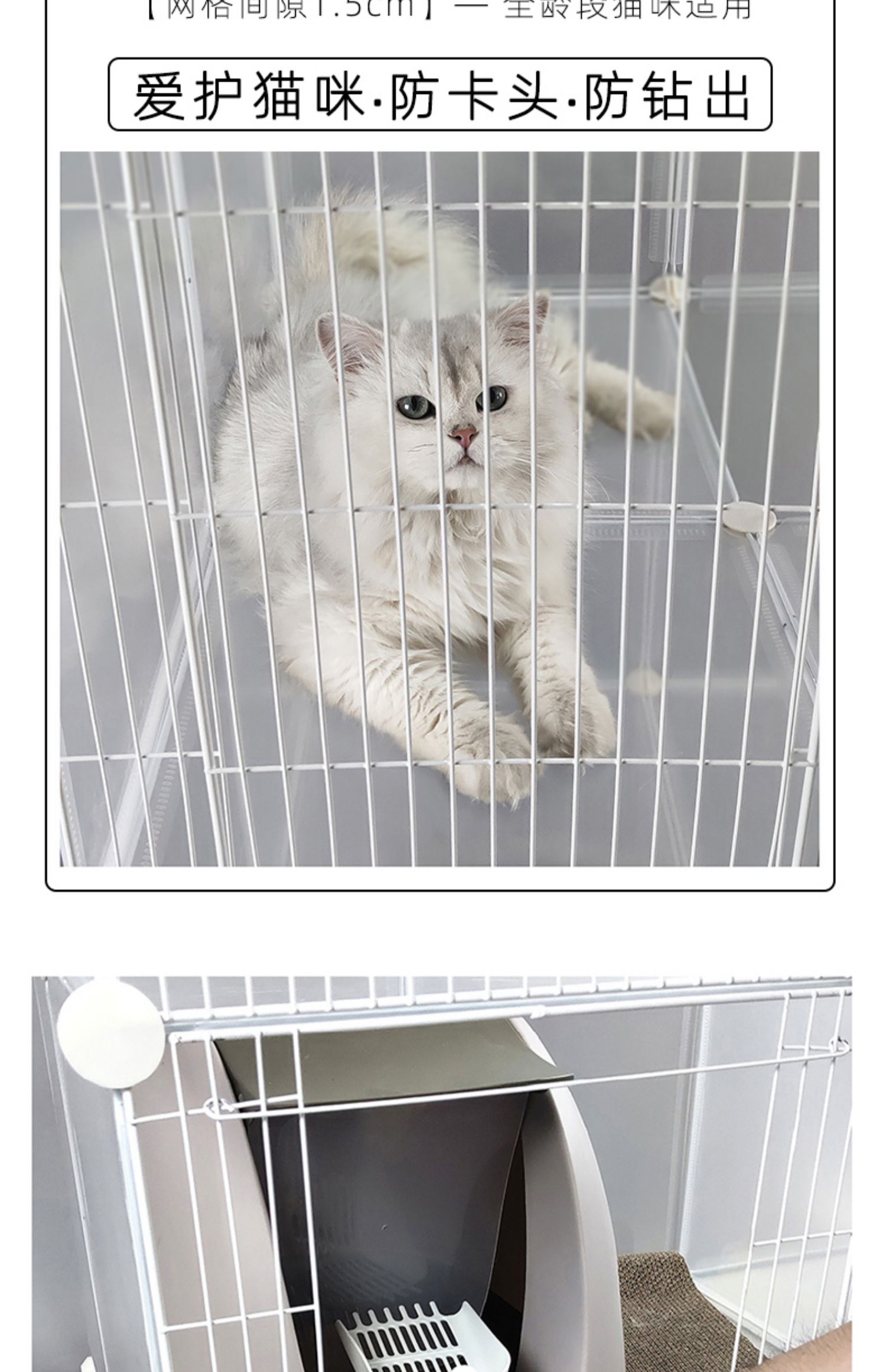 Mèo lồng trống lồng mèo che mèo biệt thự trong nhà mèo lồng mèo hàng rào cattery nhà vào mèo mèo hàng rào vật nuôi - Cat / Dog hàng ngày Neccessities bình nước tự động cho chó