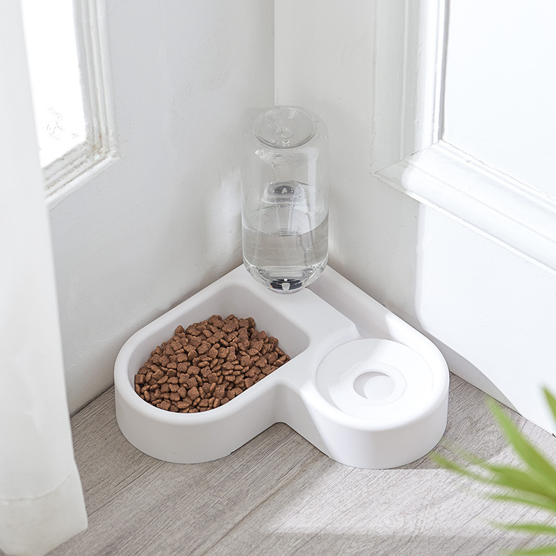 Dog bowl dog bowl cat bowl automatic drinking water cat food bowl small dog bowl cat water bowl anti-overturning rice bowl pet supplies