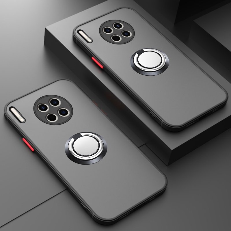 Huawei mate30 mobile phone protective shell skin-friendly frosted ultra-thin anti-fall lens all-inclusive magnetic ring buckle bracket new product Huawei mate30pro protective cover