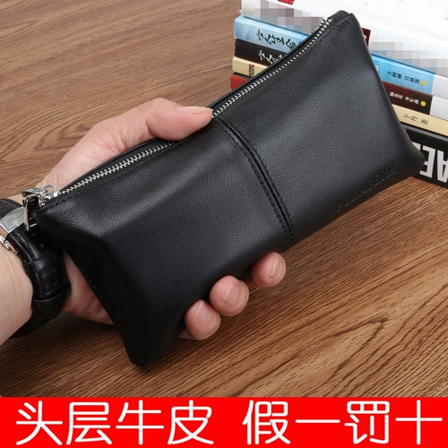 Мужской бумажник, мужская барсетка, маленькая сумка клатч, кожаная сумка с петлей на руку, из натуральной кожи