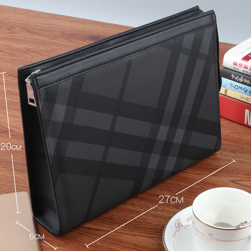 Big Brands Hands Bag Men Tide Large Capacity Carrying Bags Casual Business Handbags Fashion Clips Bag Men's New Hand Briefcase