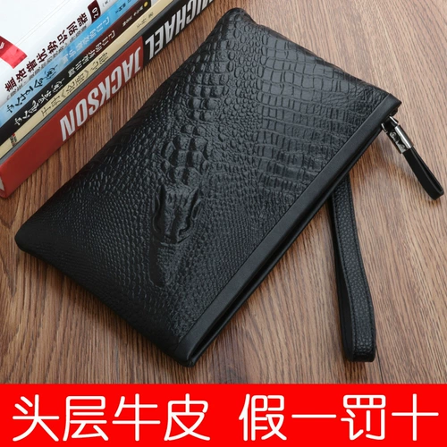 Сумка с петлей на руку, маленькая сумка клатч, вместительный и большой бумажник, из натуральной кожи