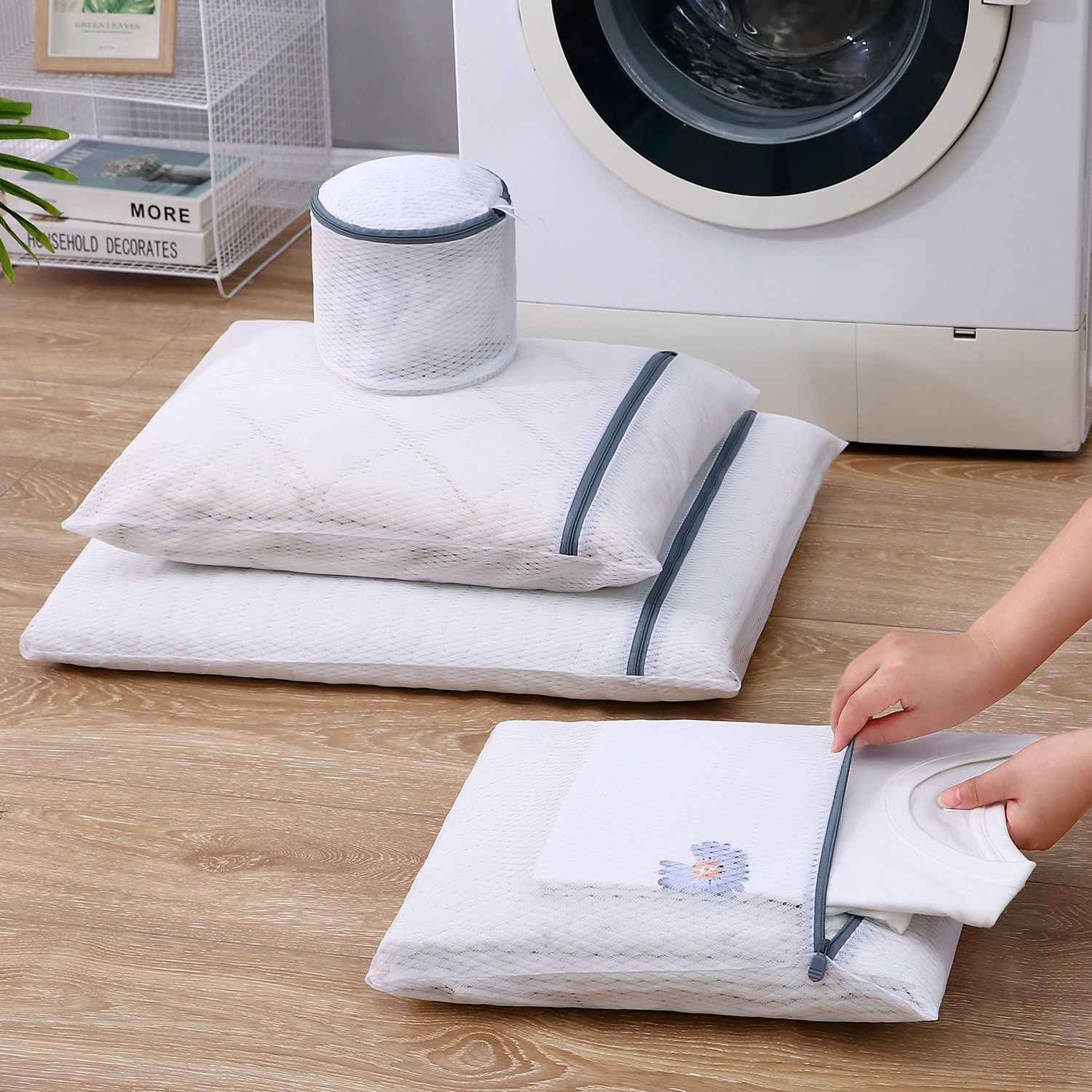 Laundry Bag for Washing Machine, Anti-Deformation Sweater Bra Wash Bag, Woolen Sweater Underwear Washing Net Bag for Home Use