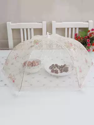 Dining table cover Dining table cover Food cover Round large lace dining table cover Vegetable cover Folding cover vegetable umbrella Anti-flies
