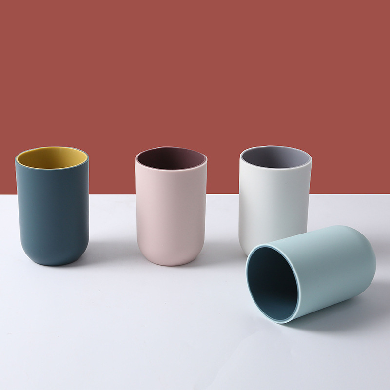 Home Simple Washing Cup Brushing Cup Creative Cute Teeth Cylinder Cup Couple Convenient Student Drinking Water Mouthwash Cup