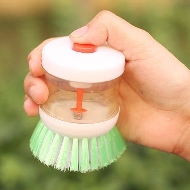 Household kitchen plus hydraulic pressure decontamination degreasing plastic pot washing brush cleaning tableware supplies non-stick oil washing dish brush artifact