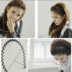 Full headband tóc lượn sóng cho nam và nữ áp dụng phụ kiện tóc mùa xuân xoắn ốc sắt màu đen kẹp tóc dài Phụ kiện tóc