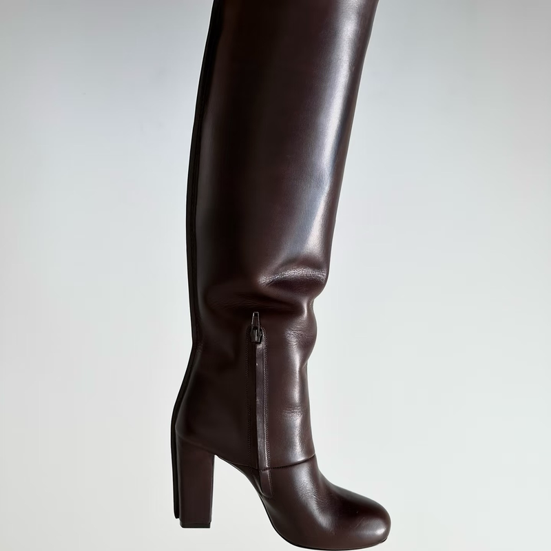 Anndeemueleter Wedge Fashion Boots Pointed Toe High Heel Boots Mom Boots Women's Boots 2025 Autumn and Winter Long Boots Anndeemueleter Wedge Fashion Boots Pointed Toe High Heel Boots Mom Boots Women's Boots 2025 Autumn and Winter Long Boots