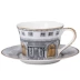 80 thời gian cổ điển Ý ART DECO kiến ​​trúc chủ đề mạ vàng xương phù hợp với Trung Quốc tách cà phê - Cà phê