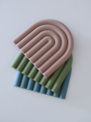 Nordic ins silicone placemats, waterproof, heat-resistant and heat-insulating MATS, table protection MATS, household pot MATS, teapot MATS and coaster MATS