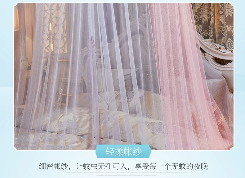 Mái vòm trần công chúa gió treo cung điện 1,5 đơn đôi 1,8m2.0 mét lắp đặt miễn phí 2.2 - Lưới chống muỗi màn mắc giường
