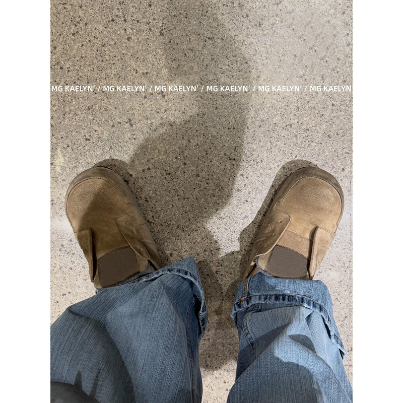 Mg Kaelyn/Big-Toe Mule Birkenstock-Style Women's Half-Slippers 2026 New Vintage Thick-Soled Casual Closed-Toe Slippers