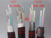 YJLV22 aluminum core armored cable 3 core*10 16 25 50 70 square five-item cable 3*25 2*16