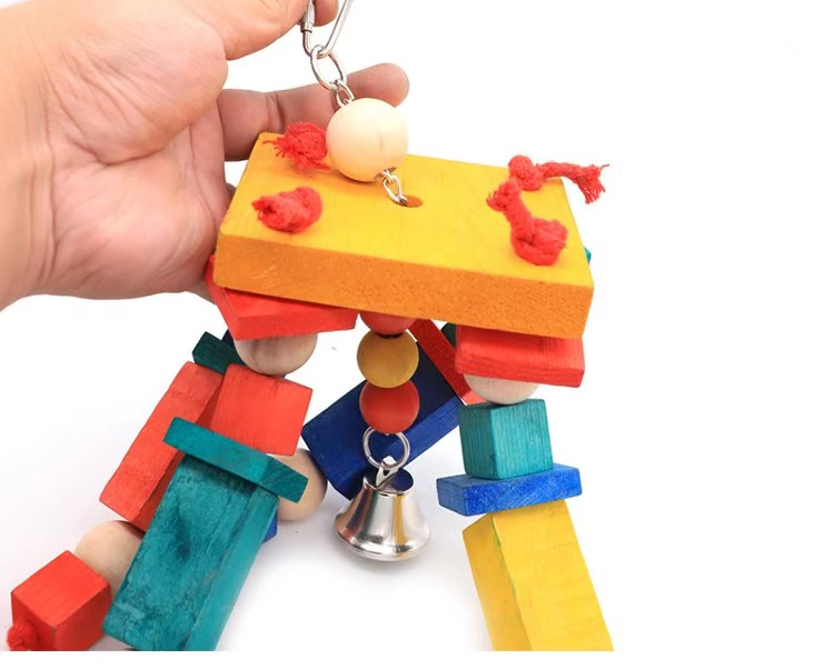 Đồ chơi vẹt vừa và lớn cắn mol chim đồ chơi con vẹt đồ chơi cung cấp Xuanfeng monk macaw toy - Chim & Chăm sóc chim Supplies