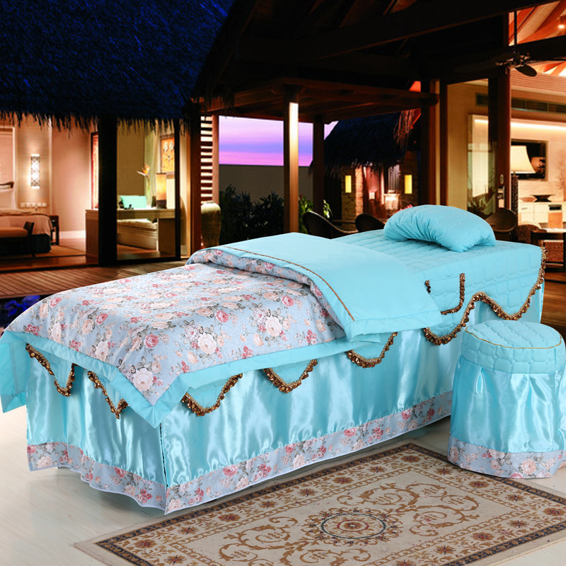 Một gia đình bốn phong cách châu Âu massage cao cấp vẻ đẹp thẩm mỹ viện bedspread Body bedspread đặc biệt chăn có thể được tùy chỉnh - Trang bị tấm mẫu ga giường spa