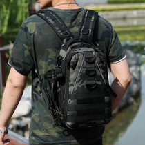 Luya Multifunction Purse Single Shoulder Inclined Satchel Bag Male Backpack Rod Bag Multifunction Double Shoulder Equipped Fishing Gear Bag Fishing Bag