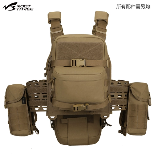 Корень Три высокопрочных композитных нейлоновых многофункциональных грудных груди, висящих на открытом воздухе, быстрая разборка защитная ограждающая жилет