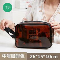Transparent cosmetic bag women portable waterproof toiletries storage box men large capacity travel bath bag bath bag