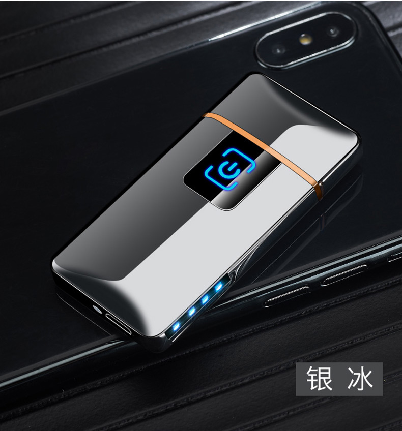 2019 mới mạng cảm ứng vân tay màu đỏ sạc nhẹ cá nhân tùy chỉnh usb điện tử thuốc lá nhẹ hơn để gửi bạn trai thủy triều - Bật lửa quẹt dupont