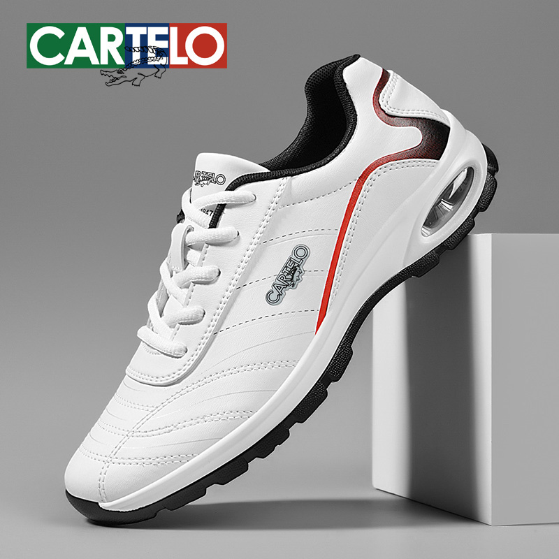 Cardile Crocodile Men's Shoes 2026 New Autumn Breathable Casual Shoes Lightweight Air Cushion Shoes Shock Absorbing Soft Sole Running Shoes