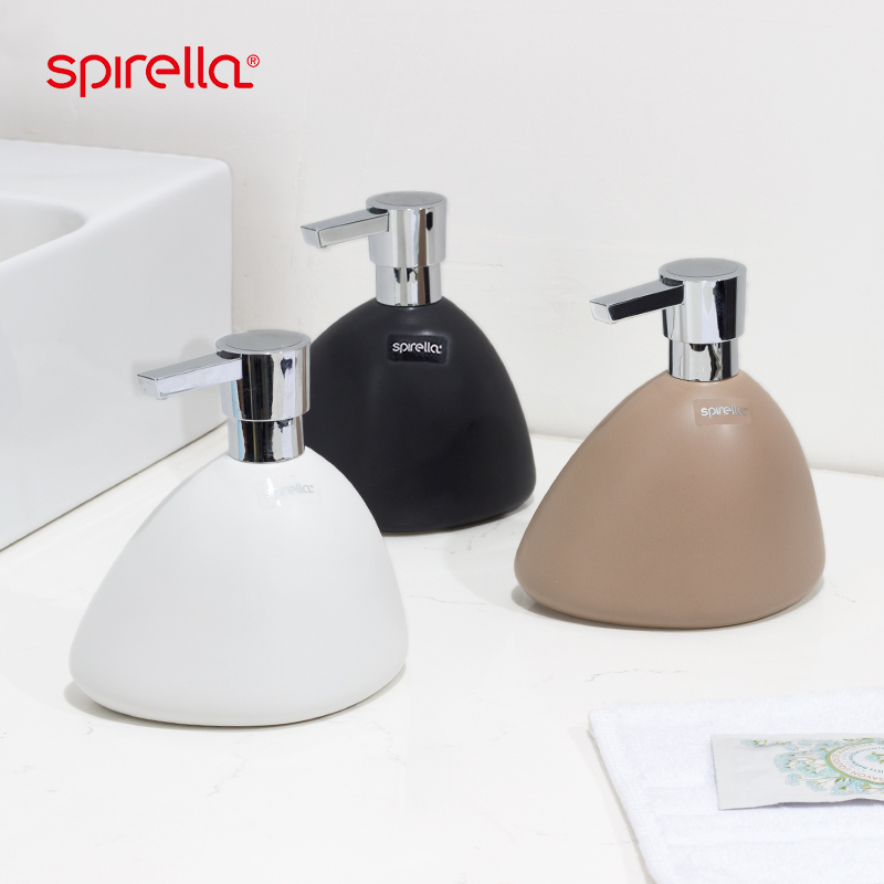 Swiss Spirella Lotion Bottle Ceramic Press Soap Dispenser Shampoo Hand Soap Shower Gel Bottle