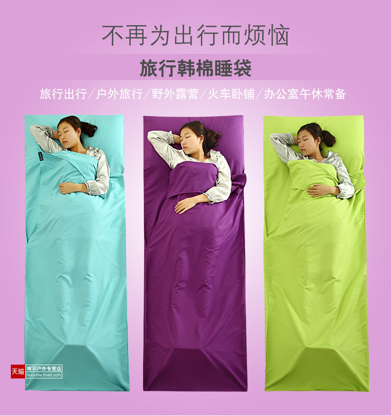 Chống bẩn du lịch khách sạn trên bẩn túi ngủ sheets khách sạn xách tay đôi túi ngủ du lịch với pillowcase travel túi ngủ