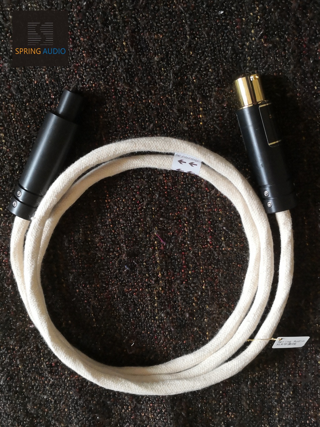 Spring Audio upgraded version V-cap pure silver balance signal line Australian plug-in XLR super thick