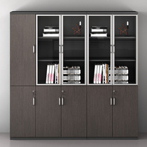 File cabinet Wooden file cabinet with lock file cabinet Office locker Simple modern household floor-to-ceiling bookcase