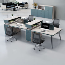 Desk chair combination 4 6 8 peoples office table minimalist modern station screen holder staff table